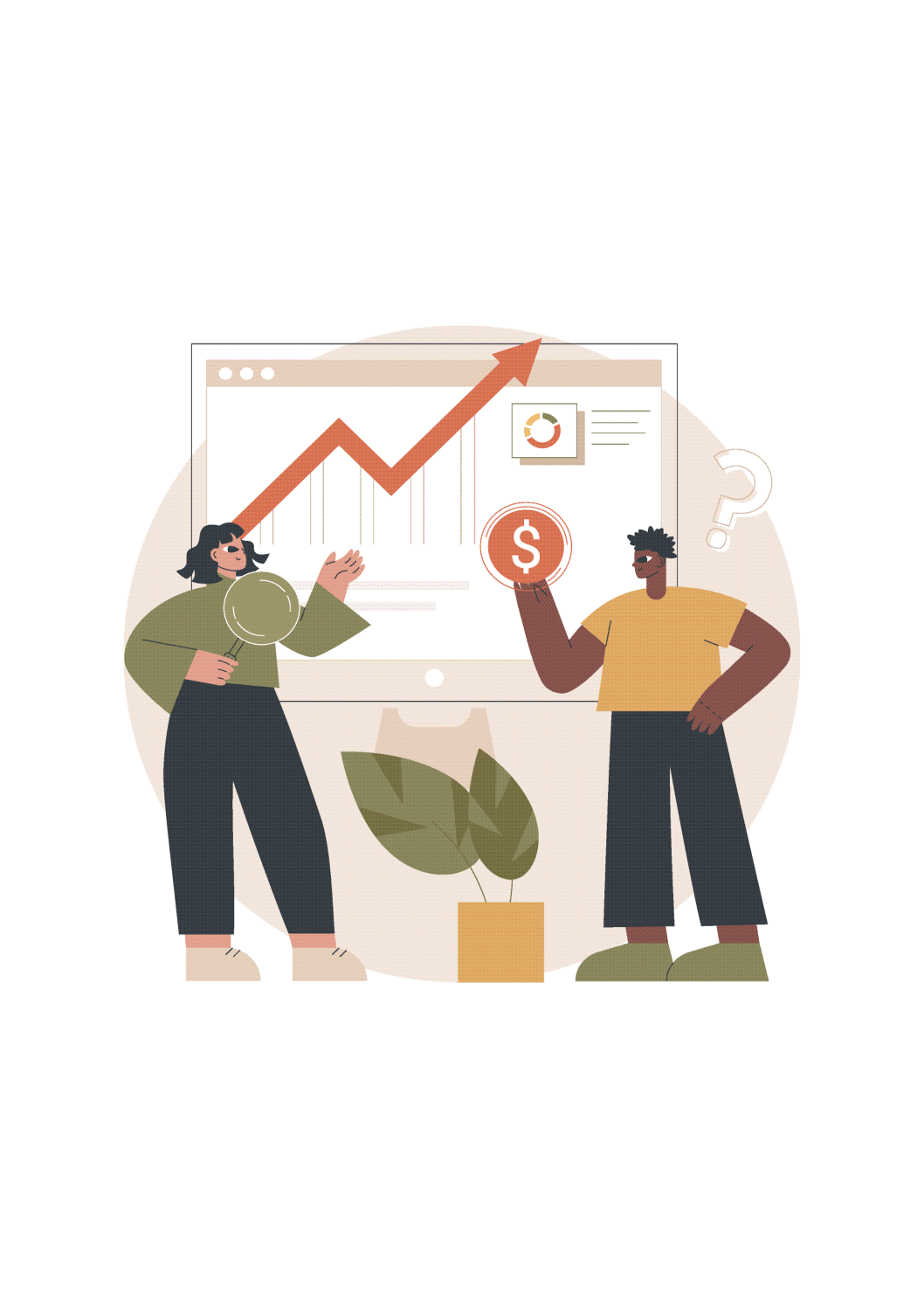 AI-powered e-commerce illustration